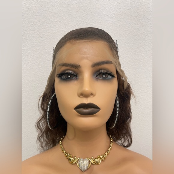 New! Color #4, 12” 13x4 Lacefront, Human Hair Color #4, Wavy Wig - Picture 5 of 10